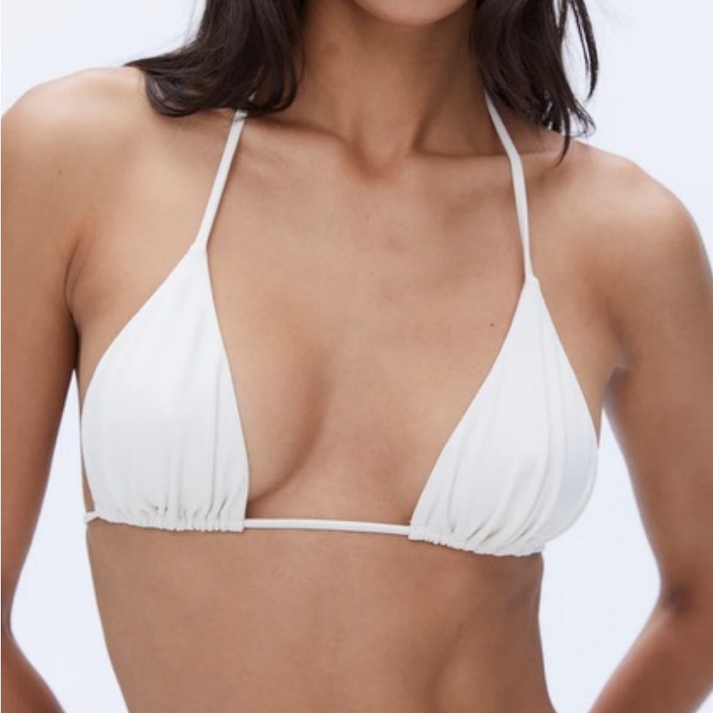 We Wore What White Bikini Top